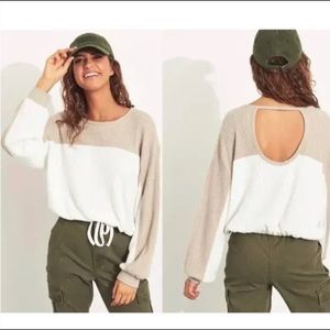 Hollister Open-Back Boyfriend Waffle T-Shirt